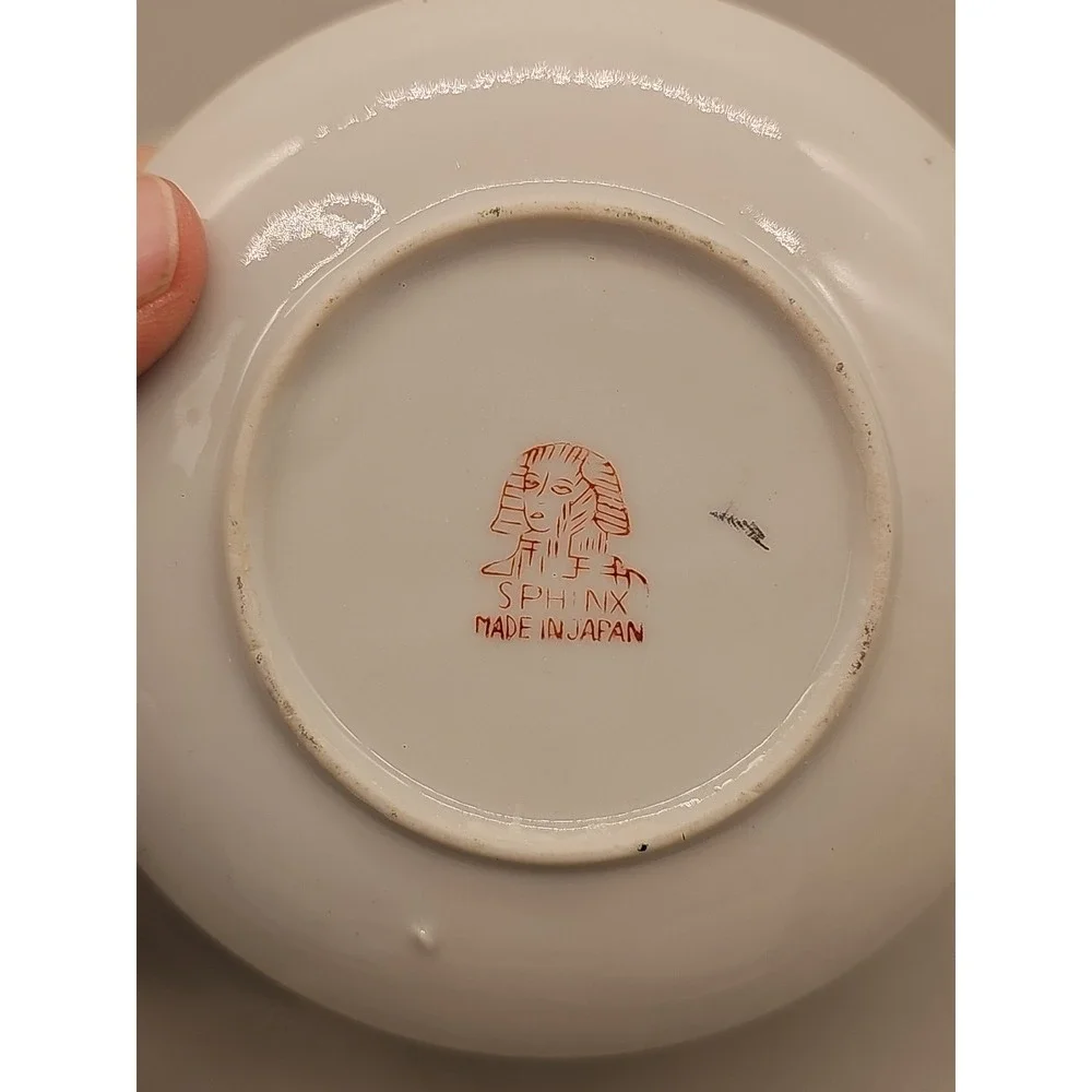 Miniature Mini Tea Cup Saucer Lot Of 3 Souvenir Oklahoma Colorado Smoky Mountain